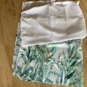 Floral shower curtain